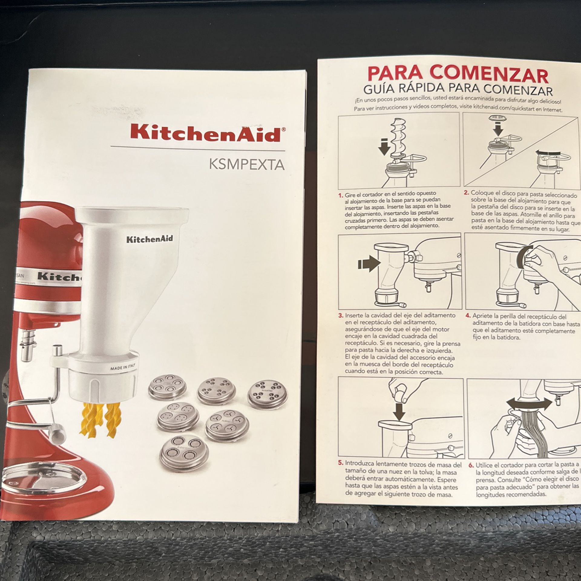 KitchenAid KSMPEXTA Gourmet Pasta Press Attachment with 6