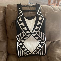 Arden B Black And White Dress