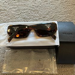 *Brand New 49mm Prada Symbol Sunglasses With Box And Case.