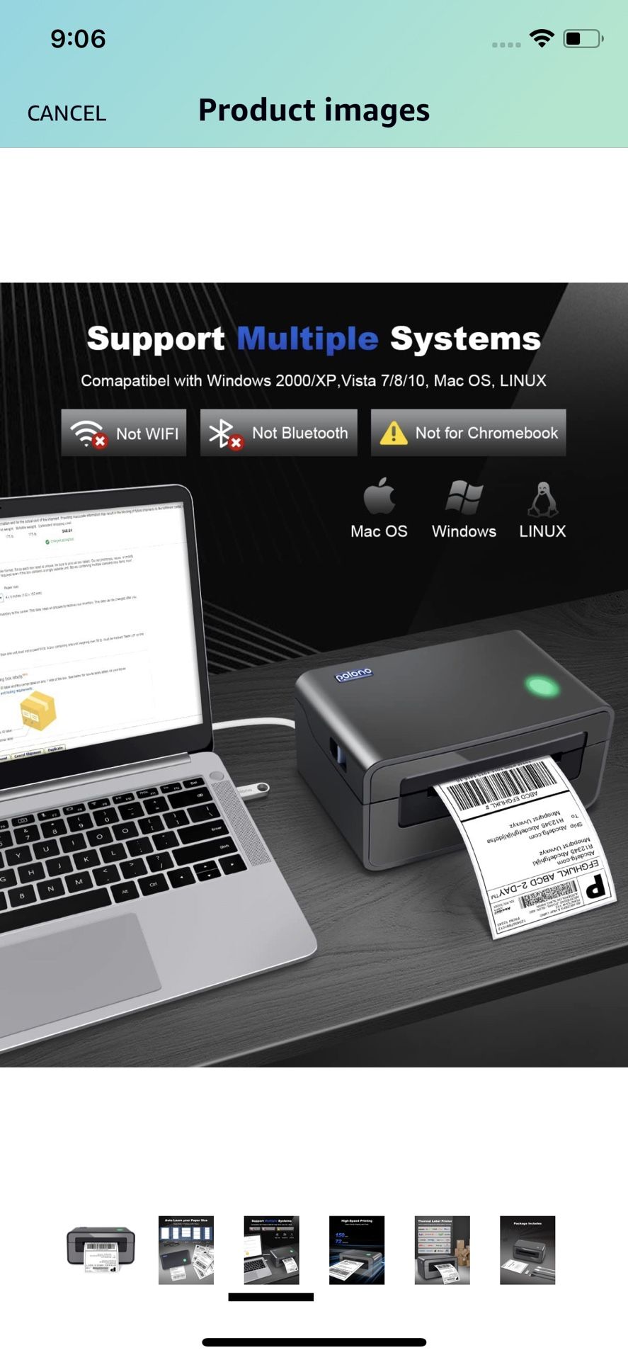 Brand New Thermal Label Printer