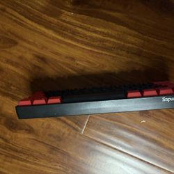 Black and red keyboard