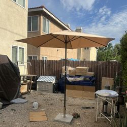 7.5” FT Market Umbrella Patio Color: Tan Kaky Base Not Included 