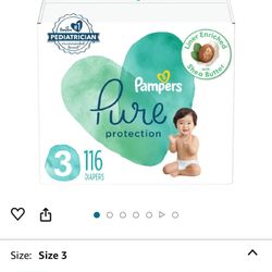 Pampers Pure Protection Diapers Size 3