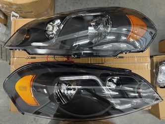 Black Housing, Amber Corners LED Headlights For 2006 To 2013 Impala & 06-07 MonteCarlo