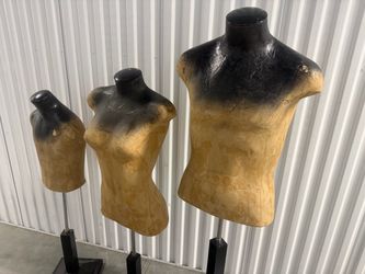 Vintage Mannequin Dress Forms – Man, Woman & Child – Set of 3