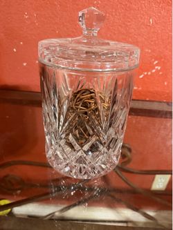 GLASS CANDY JAR