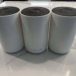 TP-Link Deco XE5300 Mesh WiFi Router - 3 Pack