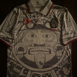 (SIZE XL) 1998 Mexico World Cup Vintage Jersey/polo 