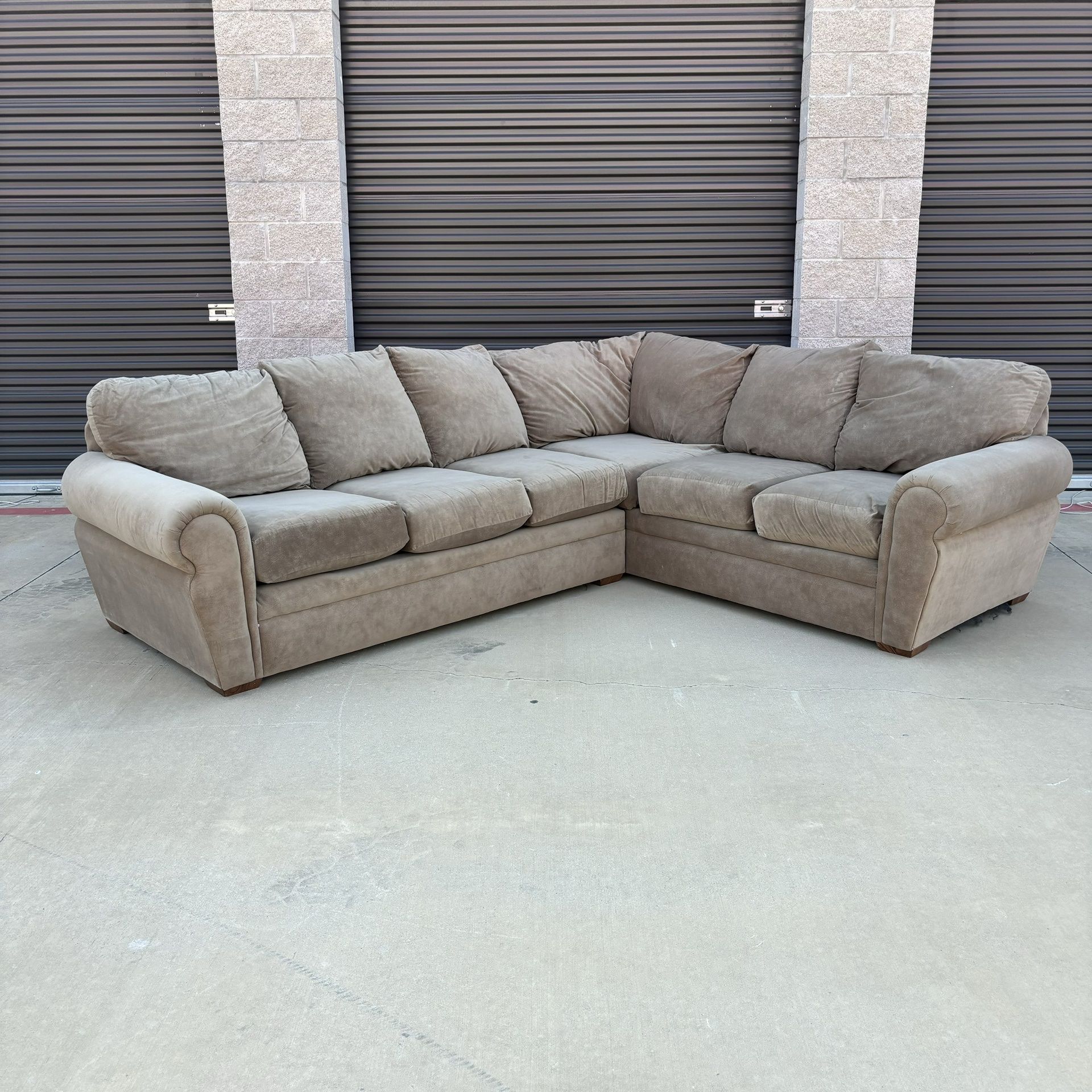 Tan Sectional. Delivery Available.