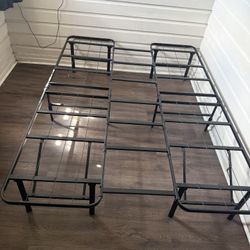 Steel Black Queen Platform Frame