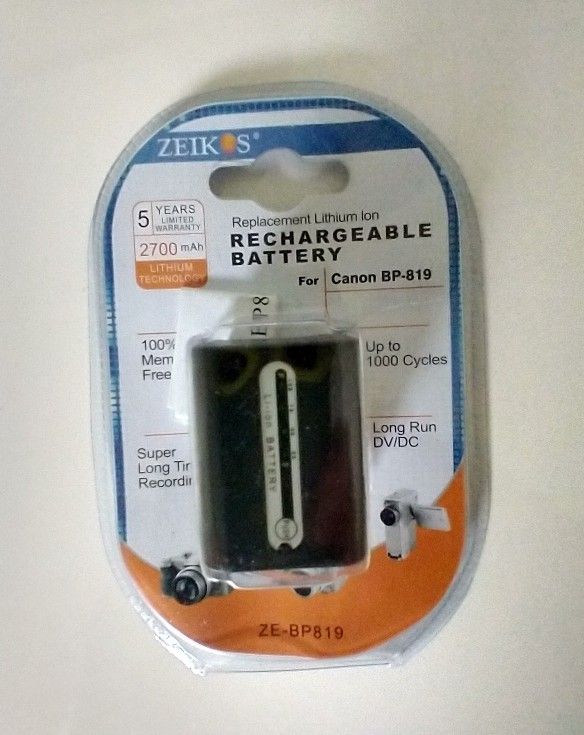 "Zeikos" rechargable battery for Canon