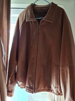 Rich Brown Colored Leather Jacket