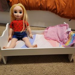 18 Inch Doll With Bed