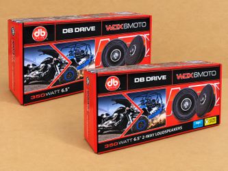 DB Drive Motorcycle ATV Boat Car Truck 2-Sets 6 1/2" 2-Way Coaxial Speaker System 700 Watts WDX6MOTO Package 🚨 No Credit Needed 🚨