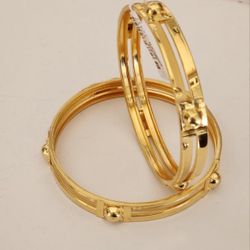 22k Gold Plated Bangles For Womens 