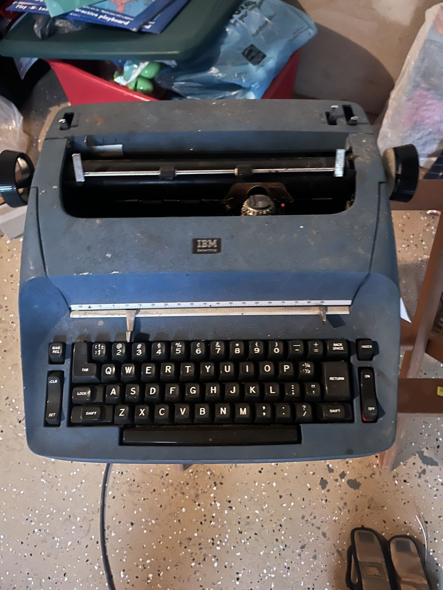IBM SELECTRIC I MODEL 72 As-is Untested Vintage Electric Typewriter Blue