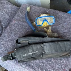 Diving mask snorkel and diving belt