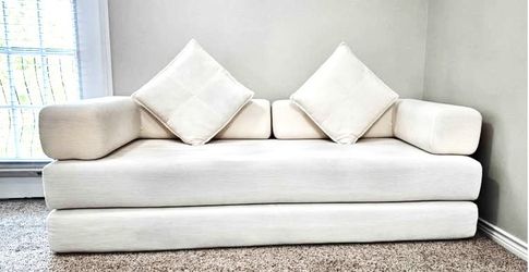 78 Inch Convertible Sleeper Sofa Bed - Biege
