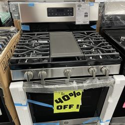 STAINLESS STEEL GE GAS STOVE