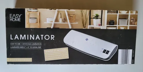 Easy Home Brand New In Box Laminator w/ Starter Kit Included Hot Lamination