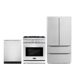 LUXURY KITCHEN APPLIANCES - New Open Box RANGE OVEN COOKTOP HOOD 