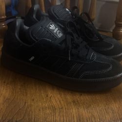 custom adidas Samba XLG Black Carbon
