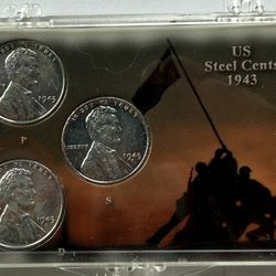 1943 P D S **STEEL Wartime cents