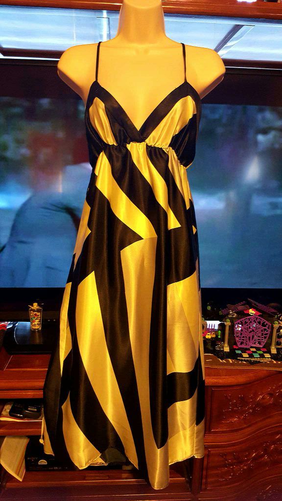 Women Silk Dress One Size