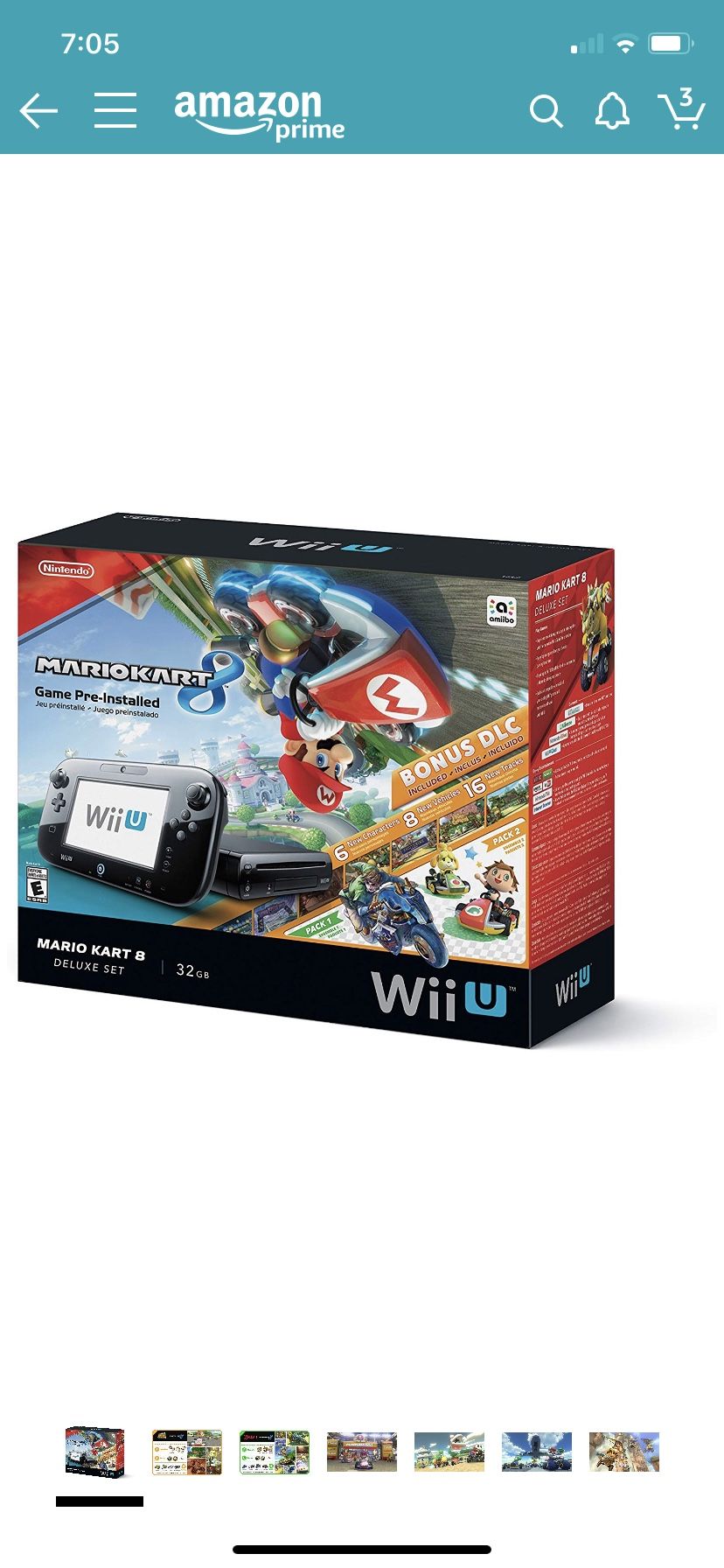 Nintendo Wii U 32gb Mario kart 8 (pre installed) deluxe bundle