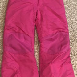 Pink Girl’s Snow Pants Size 6/6s