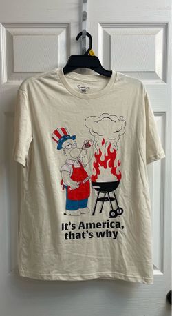 Brand new Men’s “The Simpsons”beige tee size M