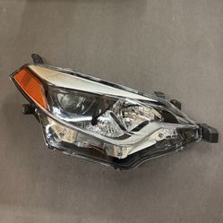pair 2014 2015 2016 Toyota Corolla Chrome Headlamps Headlights Assembly left right side