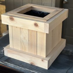 Custom Sanded Pine Planter Box