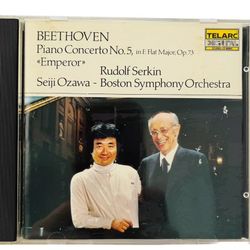 Piano Concerto No. 5 "Emperor" Serkin Ozawa (CD, 1981, Telarc)  Music
