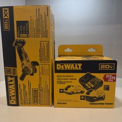 Dewalt Dcg405b XR Grinder And Batteries 