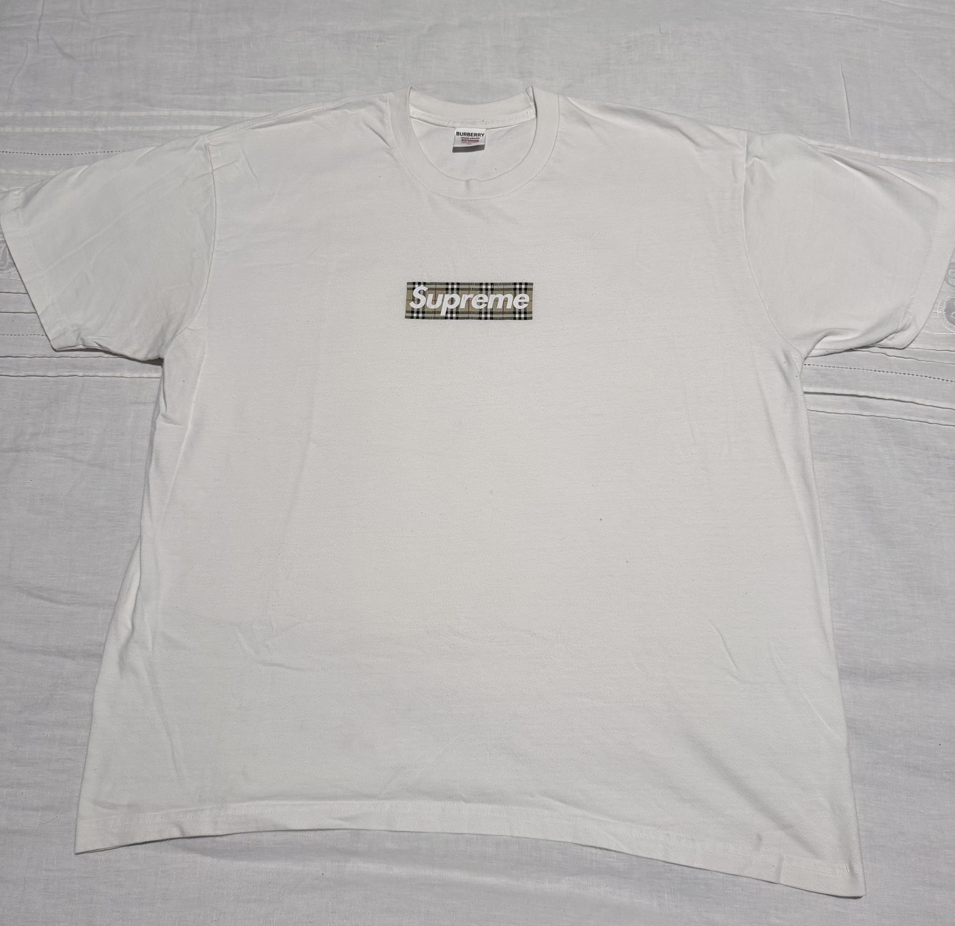 Supreme Burberry Box Logo Tee XL