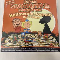 It’s The Great Pumpkin Charlie Brown Halloween Journey Board Game; New Factory Sealed