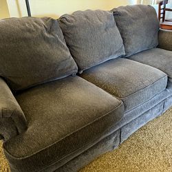 Navy Blue 3-Seater Couch | Clean, Comfy and Ready for a New Home