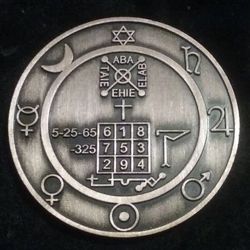 Rare Seal Of Solomon Talisman Sterling Silver Esoteric