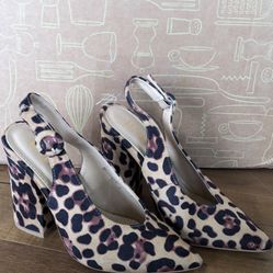 Leopard Heels Size 5.5
