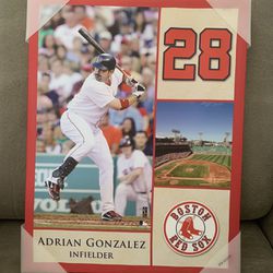 Adrian Gonzalez Red Sox Player Collage 2