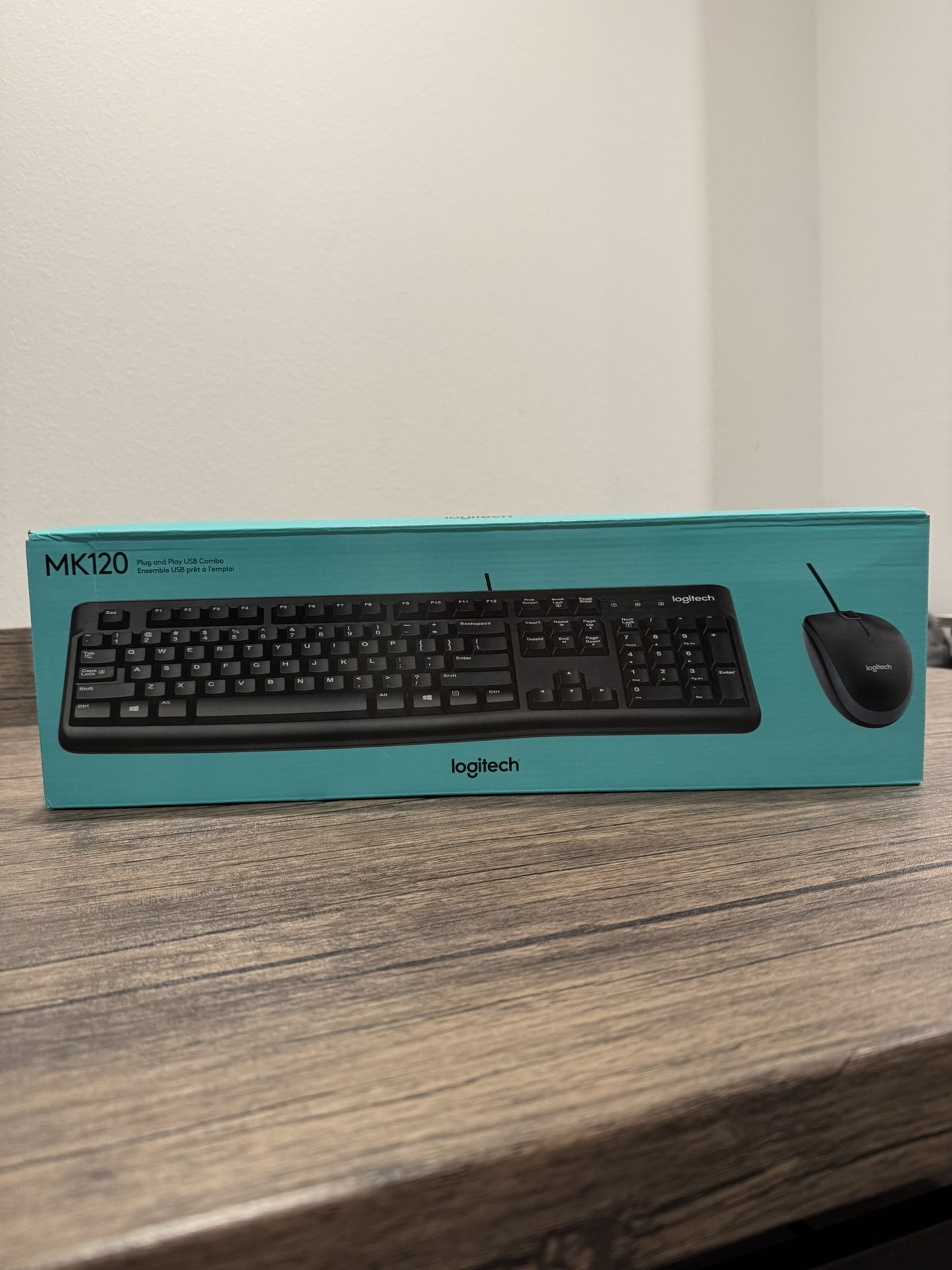 Brand New Logitech MK120 Keyboard and Mouse Combo