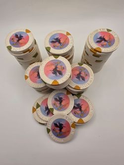 Best Offer Vintage Aladdin Casino $1 Chips Lot Las Vegas NV Obsolete Retired Pegasus