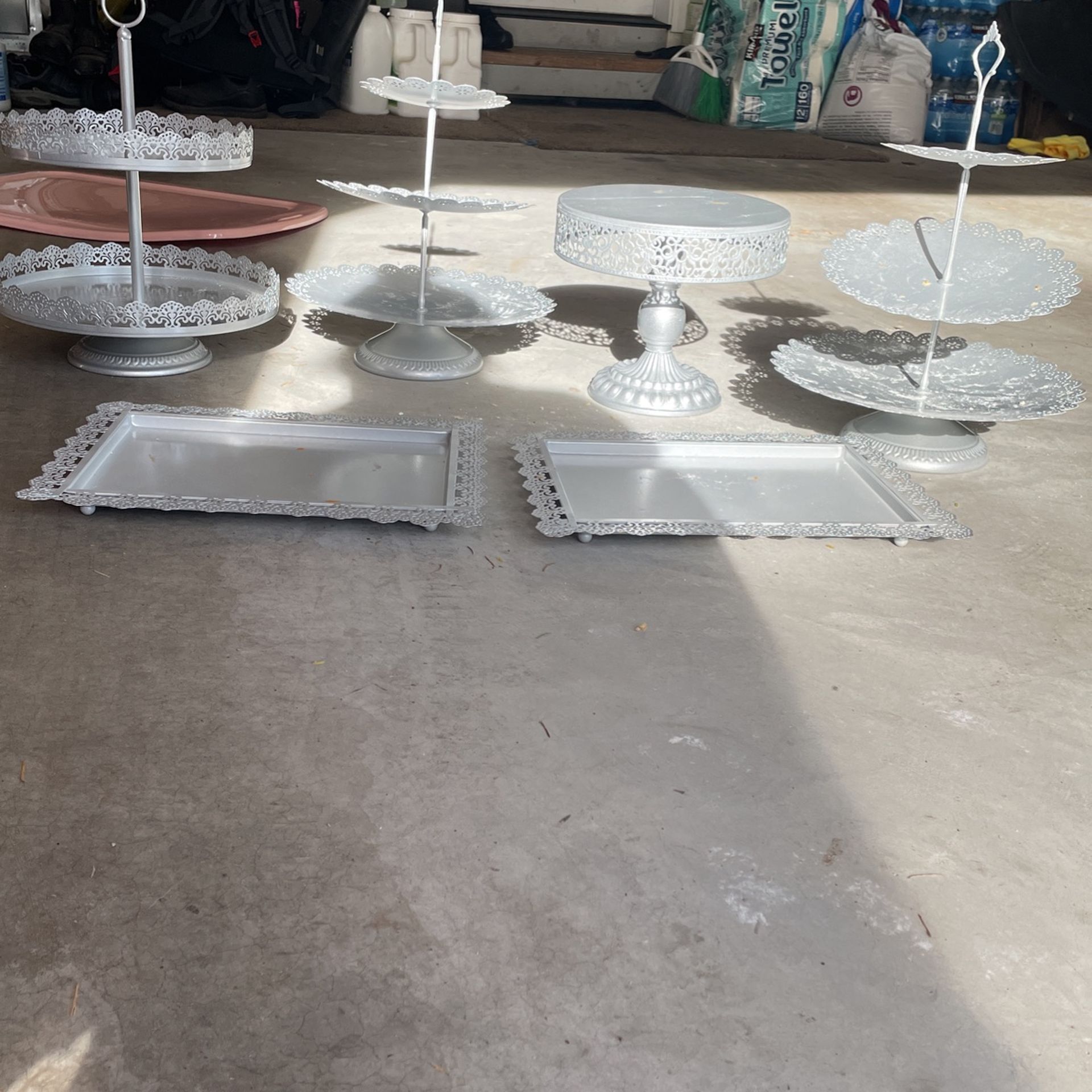 Silver Dishes For Party Snacks