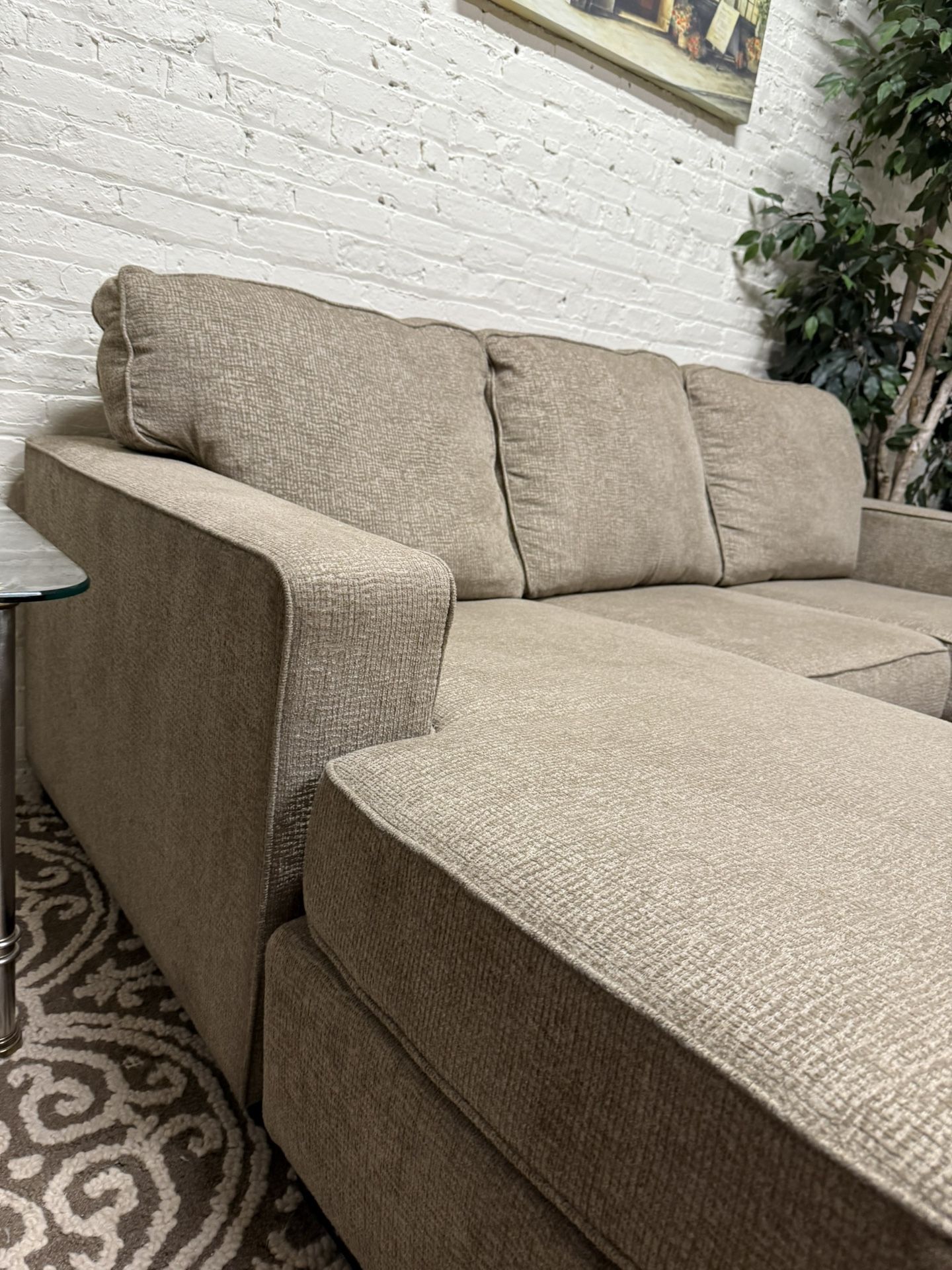 Ashley Sectional Reversible Chaise( Free Drop-Off)