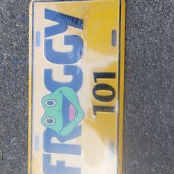Froggy 101 Vanity Licence Plate