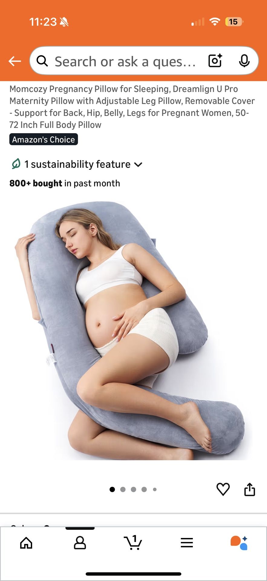 Momcozy Pregnancy Pillow