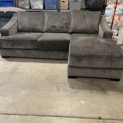 Stanton Dark Gray Sectional Sofa With Reversible Chaise