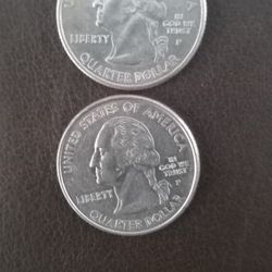 Two Misprint RARE Quarters