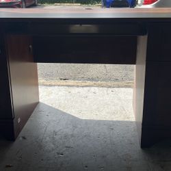 Office Desk With Office Chest And Side Table With Storage 